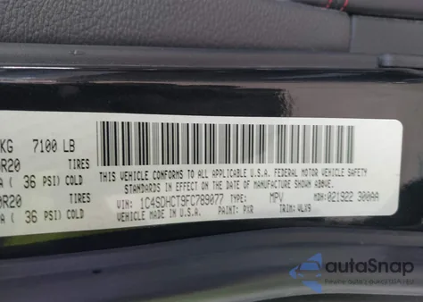 2015 Dodge Durango R/T z USA, uszkodzony, nr VIN 1C4SDHCT9FC789077